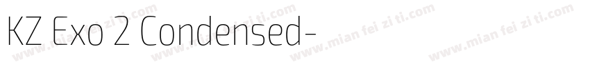 KZ Exo 2 Condensed字体转换